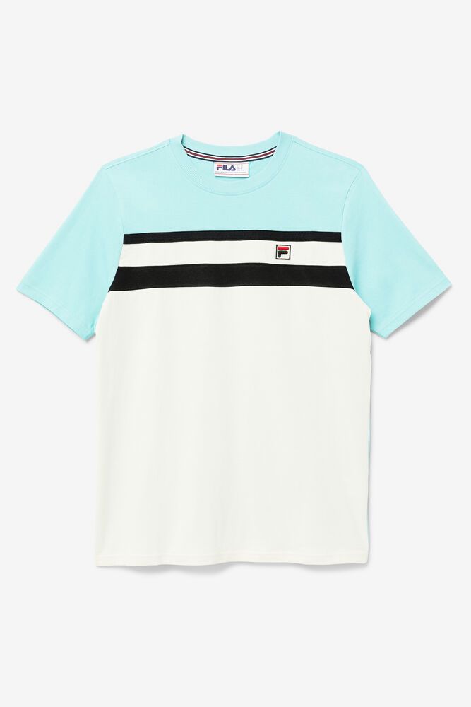 Fila T-Shirt Mens White - Dover - Philippines 9406721-SZ